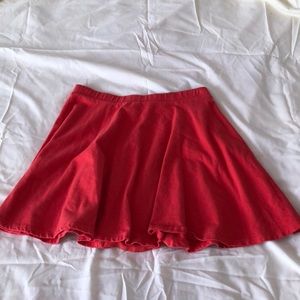 Bright Coral Skater Skirt